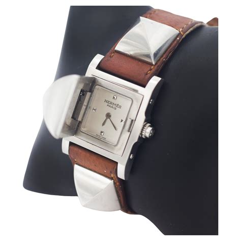 hermes women's lock watch|Hermes stainless steel watches.